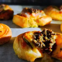 トマトバジルのパイ💚|きゅうちゃんさん