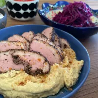 ひよこ豆フムスと鴨パストラミ|Ｋazuyoさん