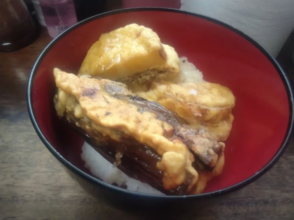 大根のはさみ揚げとなすのはさみ揚げの天丼風|にんにくと唐辛子が特に好き❤️(元シャリマー)さん