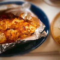 鶏胸肉とミニトマトのチーズダッカルビ風🍅🧀と具沢山味噌汁🍲| gunlove❤さん