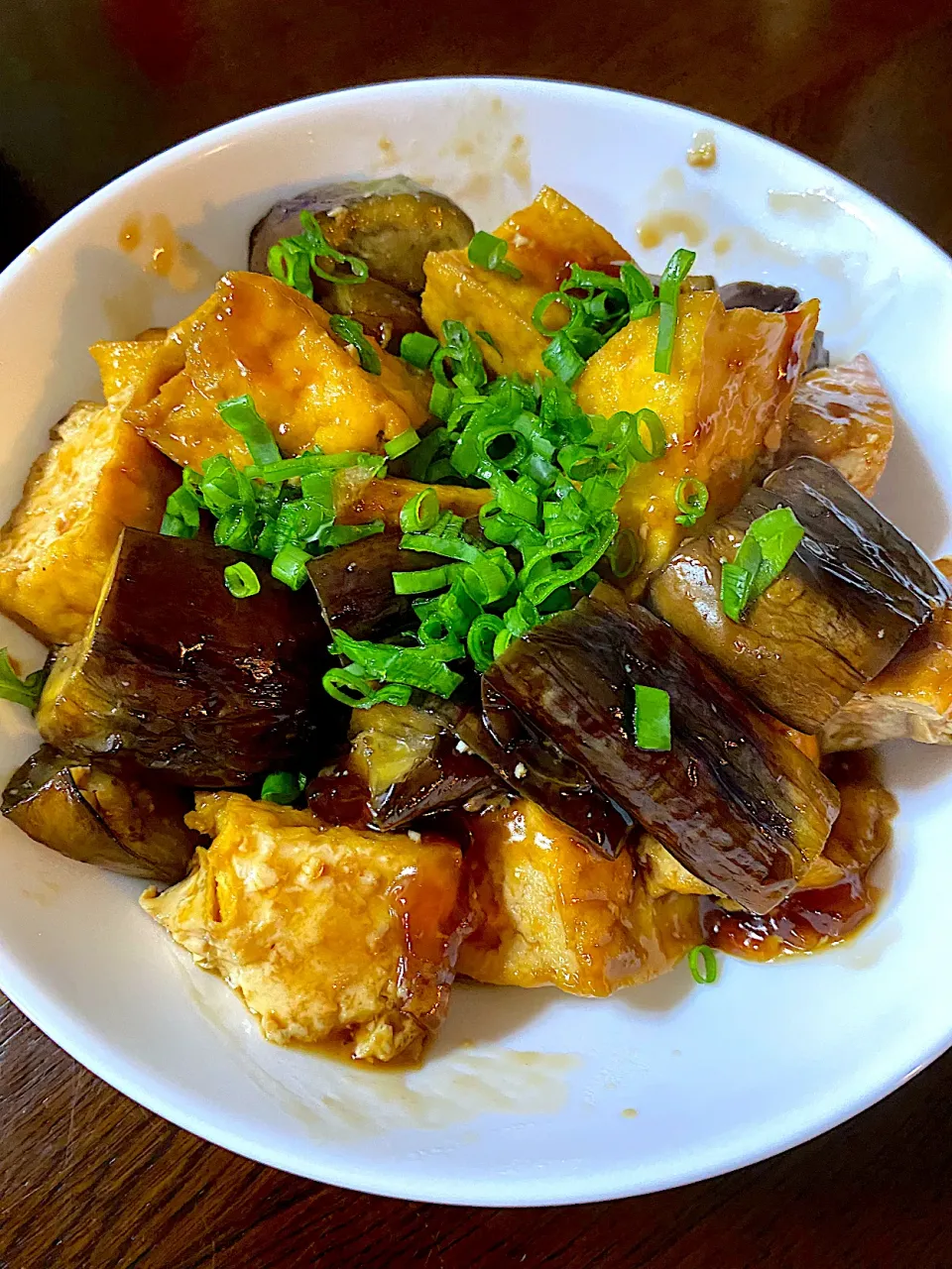 茄子と厚揚げの照り焼き|単身赴任のっちさん