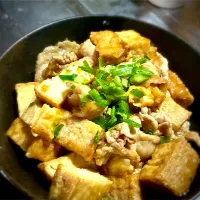 今夜は、豚肉と厚揚げのあんかけ丼を頂きました😋👍✨|ギムレットさん