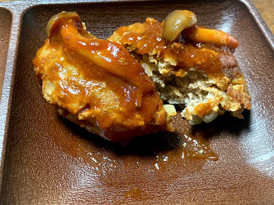きのこハンバーグ|はっちぃさん
