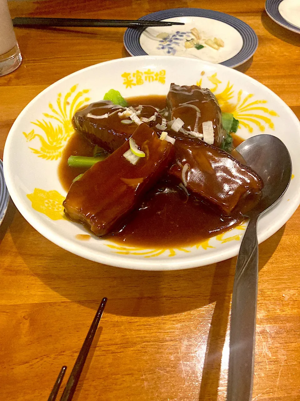 今日の晩ご飯@「来富市場」さん④  豚バラ肉の煮込み|なびさん