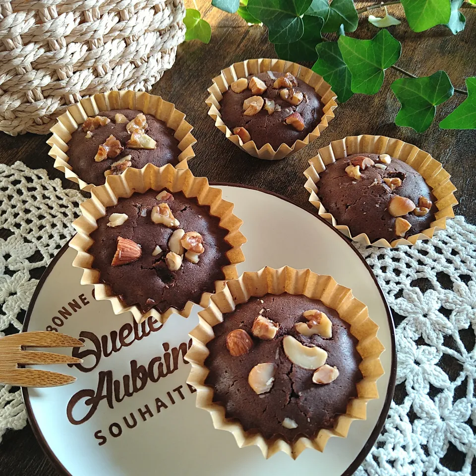 塩糀パウダー入りチョコマフィン🍫🧁💕|とまと🍅さん