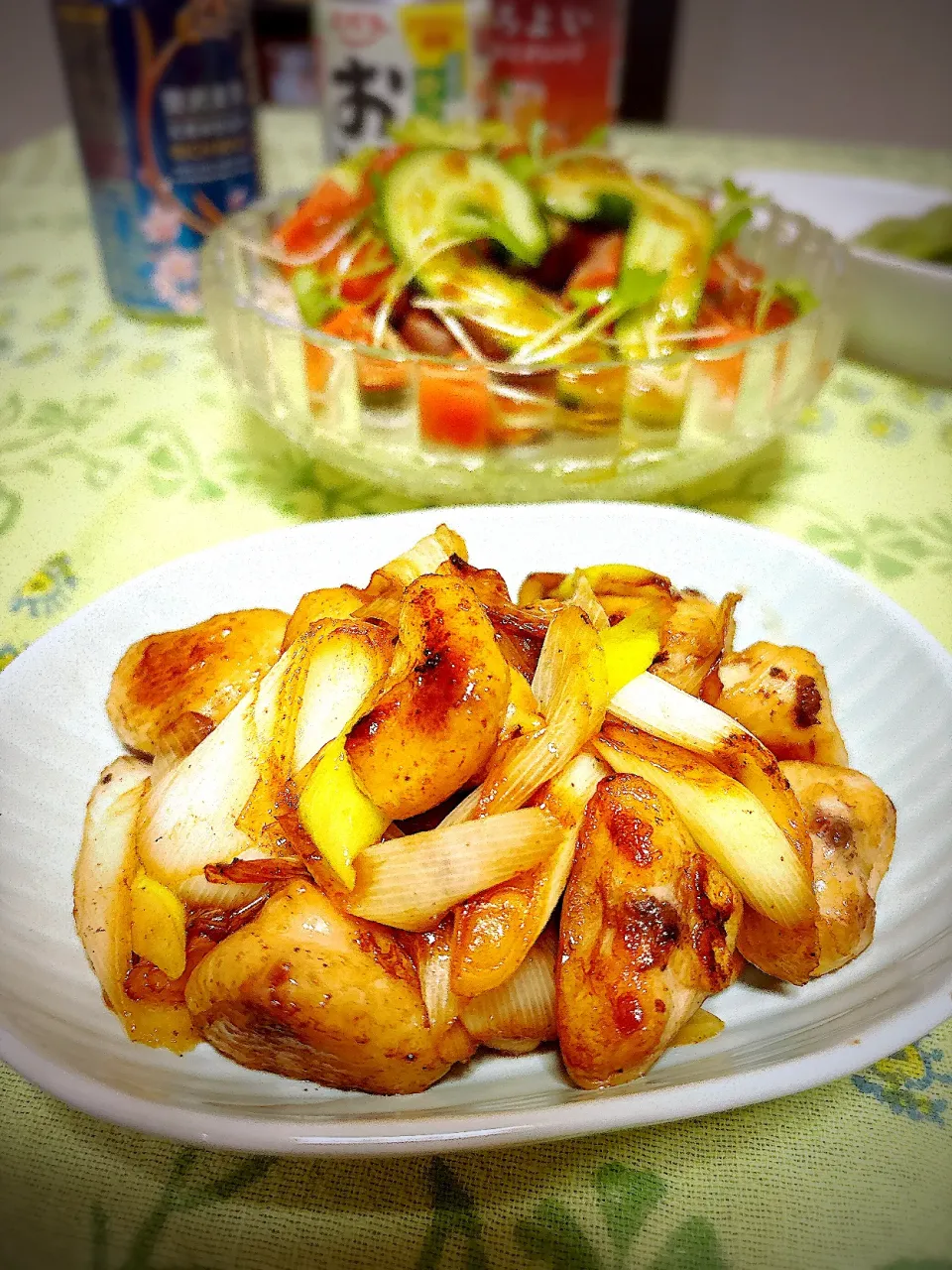 ぼんじり 白ネギ 炒め|tonaさん