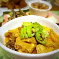 ネギ切れとらん  もつ味噌煮込み|tonaさん