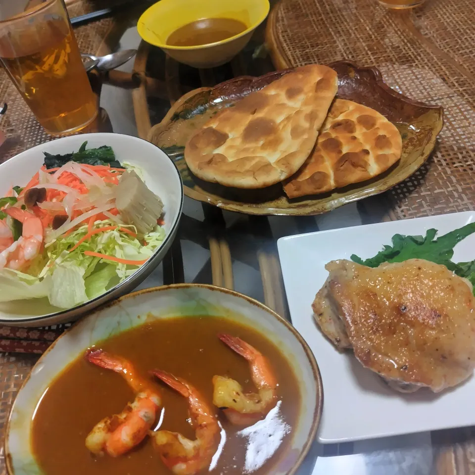 パパ作✨エビ🦐カレー🤗美味しかったです🥰いつもありがとう💖|rikako♪。.:＊さん