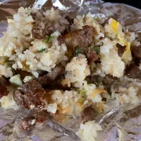 黒田庄和牛ステーキのごろごろチャーハン| そらまめさん