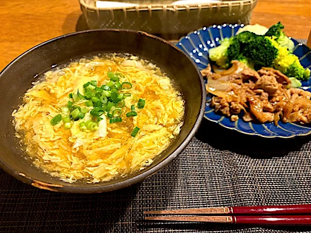 卵とじうどん|いちごさん