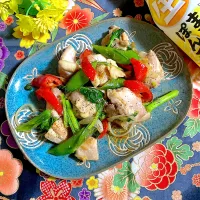 鶏肉と春野菜の甘酢炒め✨|ringonamaさん