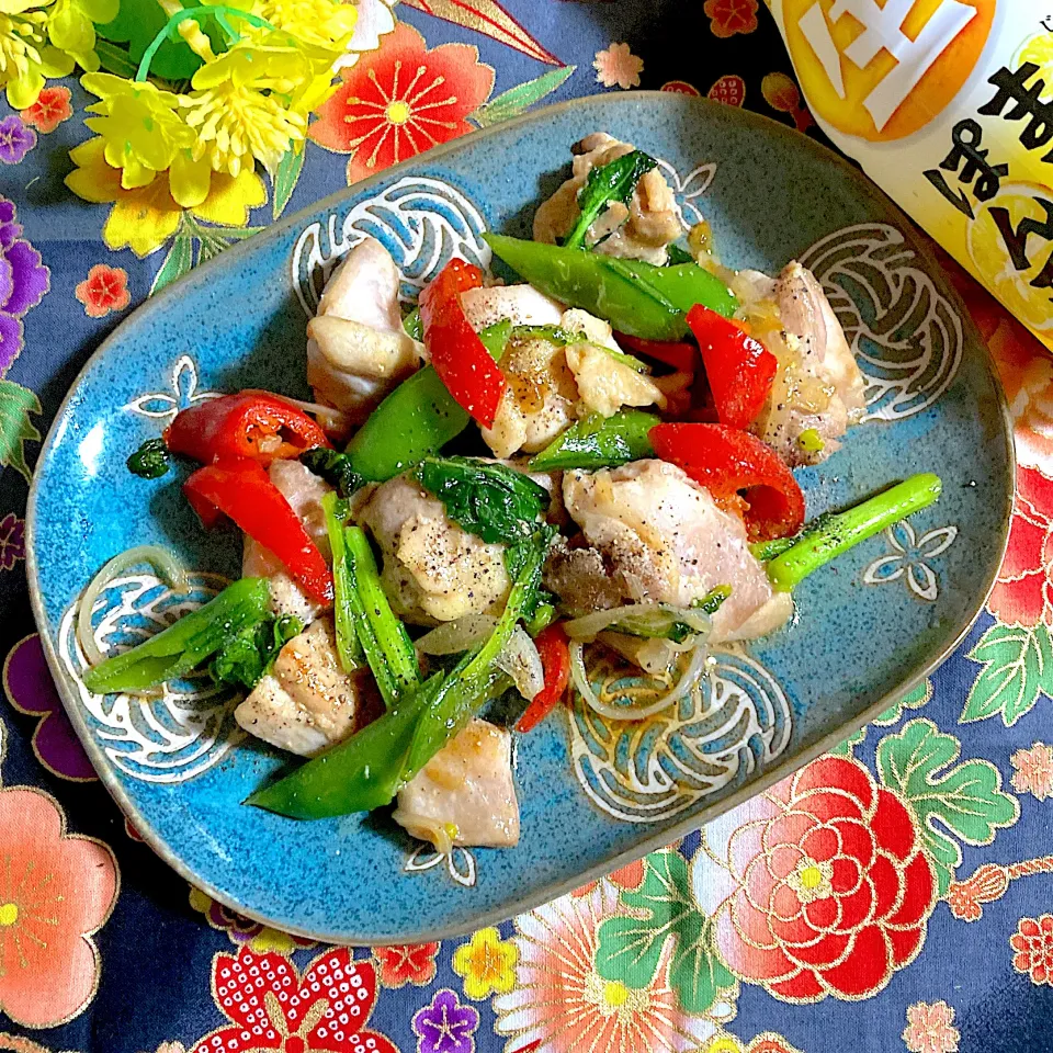 鶏肉と春野菜の甘酢炒め✨|ringonamaさん