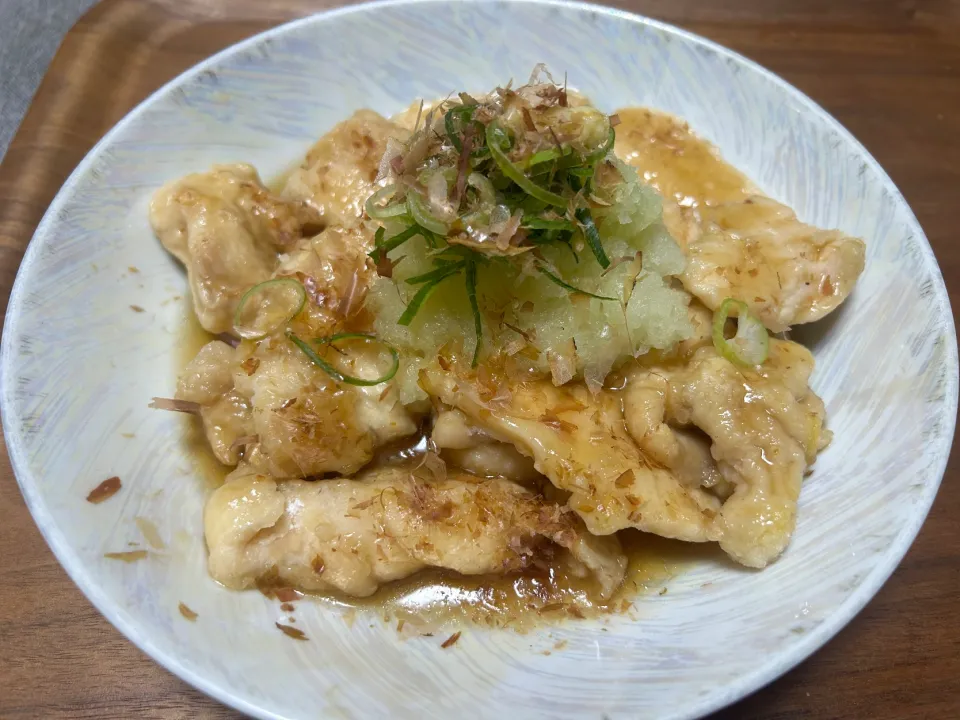 鶏胸肉揚げ出し風|カズさんさん