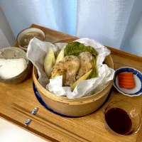 蒸し手羽先&野菜定食| pontalさん