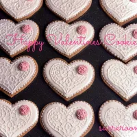 バレンタインアイシングクッキーです(* ॑꒳ ॑🫶🏻 )💓