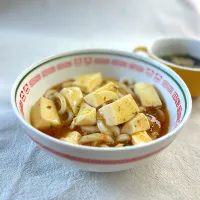 麻婆豆腐うどん| かっちゃん杉さん