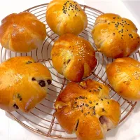 あんぱん＆くるみパン＆チョコチップパン🍞|akanyeさん