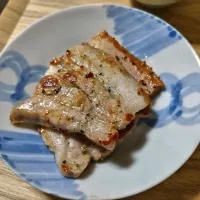 豚カルビ塩糀漬け焼き|vege食堂さん