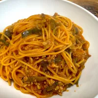 タコスミートでアラビアータ風| さくたろうさん