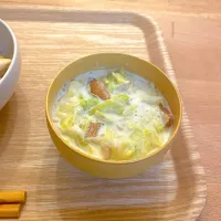 春キャベツの豆乳みそスープ|mayuさん