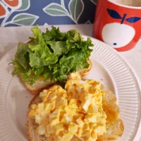 【タマゴサラダのサンドイッチ】|琥珀さん