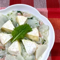 かぶとガマンベールのリゾット|サクラピンクさん