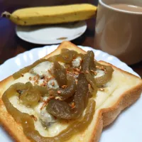 抹茶のようかんスプレッドのチーズトースト|macchinaさん