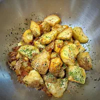 手で割って揚げたフライドポテト|おさむさん