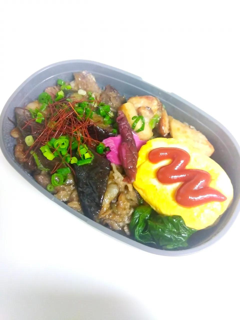 2/26弁当　茄子と舞茸豚肉のバルサミコ酢|豆大福さん
