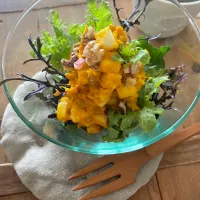 カボチャとりんご胡桃のサラダ| sonokoさん