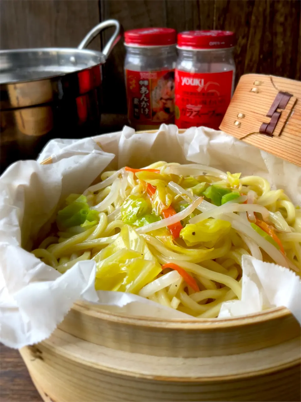 蒸籠で汁なしあんかけラーメン♨️|9421beruさん