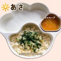 離乳食後期 朝ごはん⸜🌷︎⸝‍|mana✩⡱さん