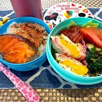 シャケ弁✳︎自分弁当✴︎|🌼はなちゃん🌼さん