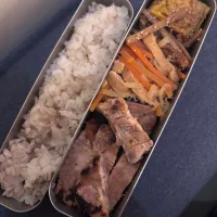 父お弁当（豚ロース塩麹漬け焼き）| takezooさん