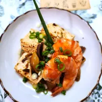 🔷にしんの甘辛煮→🦐ブラックタイガーいりにしん豆腐🔷