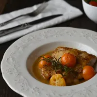 古尾谷りかこさんの料理 鶏肉と金柑のハニーマスタードソース