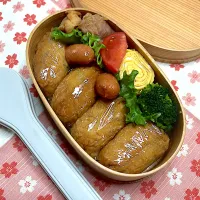 2/27 おいなり唐揚げ弁当|JUNe28さん