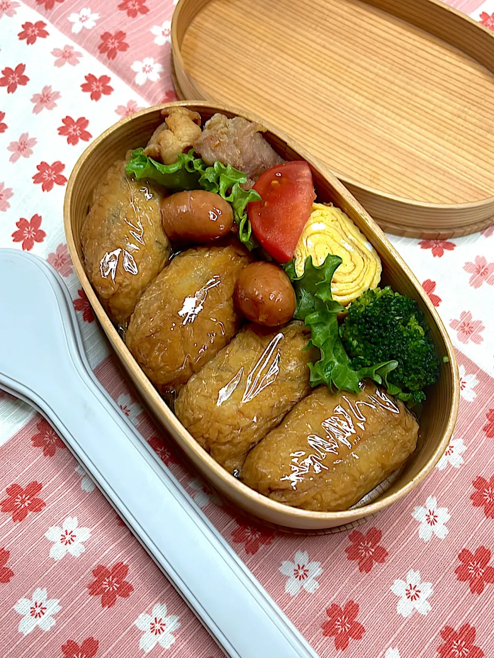 2/27 おいなり唐揚げ弁当|JUNe28さん