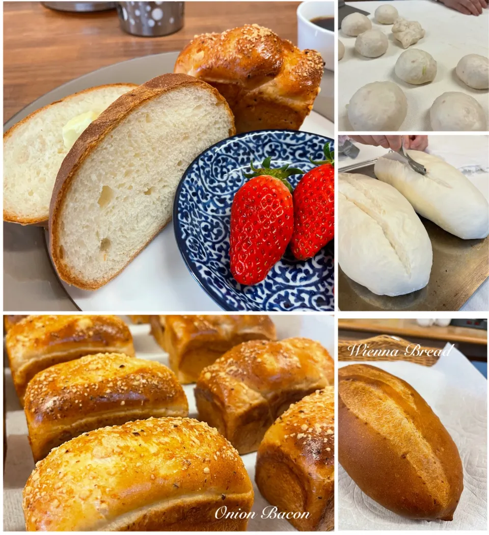 ウィーンパン🍞                                       オニオンベーコン🌭                                    #パン教室|yucca@さん