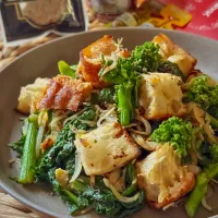 🇪🇸菜の花としらすのミガス風🇪🇸|にゃんぺこさん