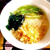 リモートワークのおひとり様ランチ🥢たぬき煮麺| KANAさん