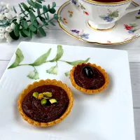 ともきーた (伊藤 智子)さんの料理 🆔516950                                                             #チョコクリームみたいな黒豆 💕でプチタルト|紅茶とお菓子と時々ごはんさん