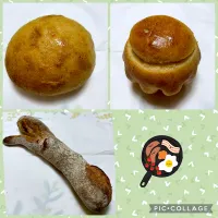 天然酵母人参バンズ、天然酵母ミルキーブリオッシュ、天然酵母りんごとくるみの木|こいちさん