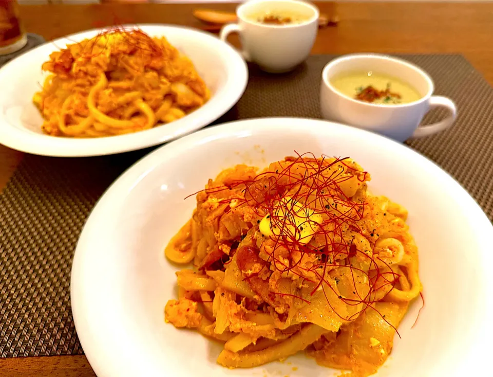 黄金のキムチ焼きうどん✨😋|＊yurika＊さん