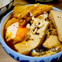 スンドゥブふう豆腐のスープ煮　コチュジャンなし・キムチなし‼︎|ご飯はん♪さん