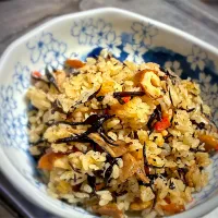 今夜は、ひじきの炊き込みご飯を頂きました😋✨👍|ギムレットさん