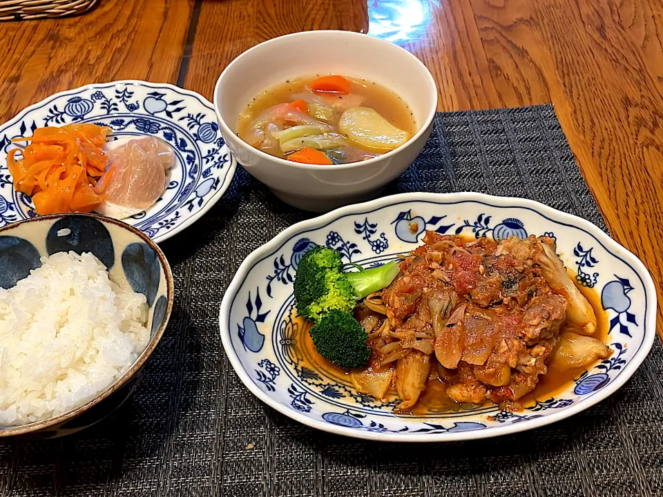 鯖缶のトマト煮とポトフ|kanonnさん