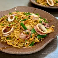 イカキムチ焼きそば