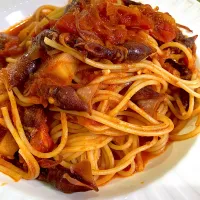 ホタルイカのピリトマソースパスタ🍝|keitanさん