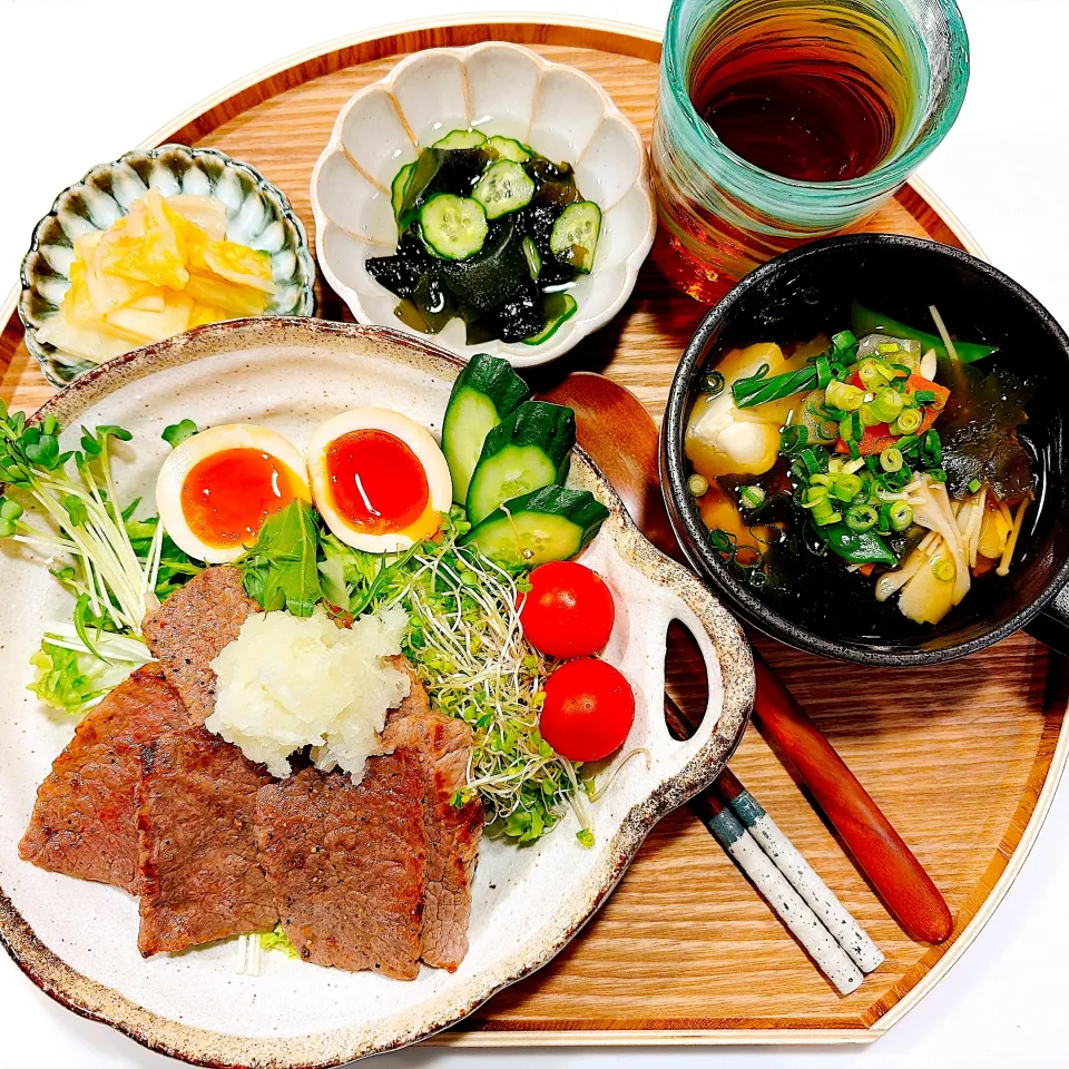 🐮夜【飛騨牛ももおろしポン酢丼】🐮|Laniさん
